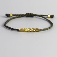 Bracelet Bouddhiste Chance ’Perles de Cuivre’ - Vert - 45% réduction 4