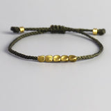 Bracelet Bouddhiste Chance ’Perles de Cuivre’ - Vert - 45% réduction 4