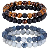 Bracelets BY YOGA en pierres naturelles - Lot de 2 - 3