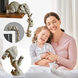 Figurine décoration Eléphant mère retenant ses 2 éléphanteaux - 3 pièces - 35% de réduction 6