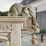 Figurine décoration Eléphant mère retenant ses 2 éléphanteaux - 3 pièces - 35% de réduction