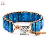 Bracelets Tibetains Gypsy et Ajustables Chanfar - Bleu sapphire - 40% de réduction 9
