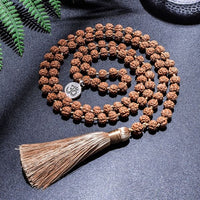 Mala en Rudraksha originale - Collier et bracelet pour méditation yoga bijoux bénis - 15% de réduction 2