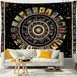 La tenture murale Mandala Tarot: un décor hippie psychédélique unique! 95x70cm - 40% de réduction 2