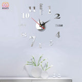 Horloge Murale 3D Déco Maison - A - Argent 40cm - Réduction de 40% 52