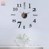 Horloge Murale 3D Déco Maison - A - Noir 40cm - Réduction de 40% 51