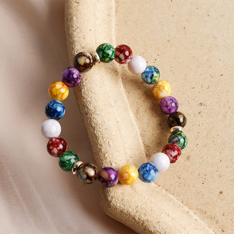 Reiki bracelet in volcanic stones to harmonize the 7 chakras