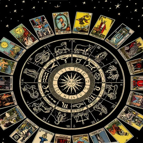 La tenture murale Mandala Tarot: un décor hippie psychédélique unique!