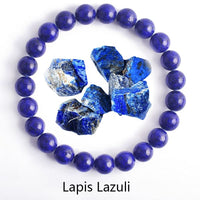 Bracelet Bohème Élastique en Pierre Naturelle Vert - 1 Lapis Lazuli / 6mm Beads 17cm(6.69inch) 25% de réduction