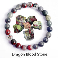 Bracelet pour Homme en Pierre Véritable Naturelle Style Bohème - 11 Dragon Blood / 6mm Beads 17cm(6.69inch) 1