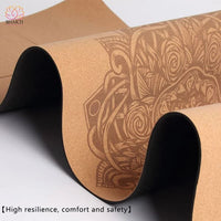 ’Tapis Yoga Cork Antidérapant Elastique 4mm Customisable’ - CLOUD - 20% de réduction 3