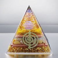 Pyramide d’Orgone en Cristal de d’améthyste pour Reiki -8cm - Réduction 40% 1