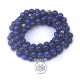 Bracelet Mala traditionnel - Lapis lazuli (3e oeil) INTUITION - Réduction de 30% 5