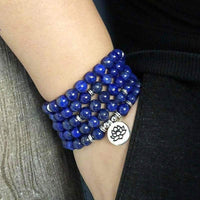 Bracelet Mala traditionnel - Lapis lazuli (3e oeil) INTUITION - Réduction de 45% 2