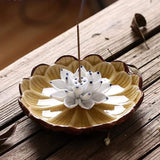 Brûle-Encens Fleur de Lotus en Céramique - 2
