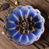 Brûle-Encens Fleur de Lotus en Céramique - INDIGO - Réduction 30% 4