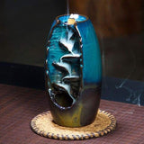 Brûleur d’encens cascade en céramique + 100 Cônes inclus - Bleu - Réduction de 30% 3