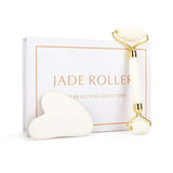 Coffret Rouleau de Jade BLANC 100% naturel Roll-on Visage Anti-Rides - Réduction 45% 5