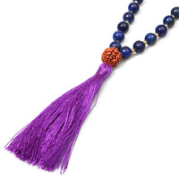 Collier Mala Traditionnel - Rudraksha & Lapis Lazuli - Réduction de 30% 2