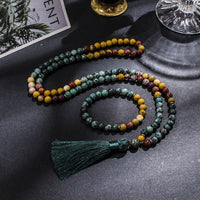 Mala de Prière 108 Perles en Mookaite et Turquoise Africaine pour Hommes Femmes - Collier - 40% réduction 2