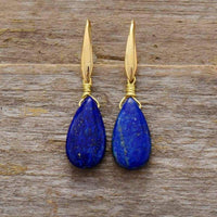 Boucles d’oreilles Goutte - Lapis Lazuli naturel - 45% de réduction 2