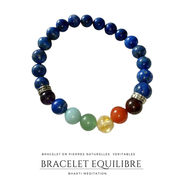 Bracelet Equilibre Hautes Vibrations en Lapis lazuli - Réduction de 45% 1