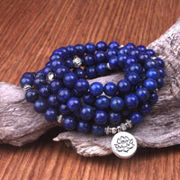 Bracelet Mala traditionnel - Lapis lazuli (3e oeil) INTUITION - Réduction de 45% 1