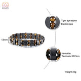 Bracelets charme en pierres naturelles pour hommes et femmes - 9