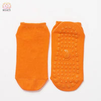 Lot de 2 paires Chaussettes Yoga Anti-Dérapantes - Orange / 28-32 - 7
