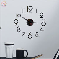 Horloge Murale 3D Déco Maison - F - Noir 50cm - Réduction de 50% 9