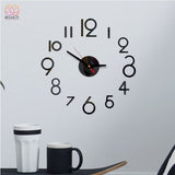 Horloge Murale 3D Déco Maison - F - Noir 50cm - Réduction de 50% 9