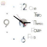 Horloge Murale 3D Déco Maison - B - Argen t45-70cm - Réduction de 45% 41
