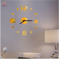 Horloge Murale 3D Déco Maison - E - Or 50cm - Réduction de 50% 6