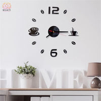 Horloge Murale 3D Déco Maison - E - Noir 50cm - Réduction de 50% 5