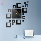 Horloge Murale 3D Déco Maison - M - Noir 385mmx445m - Réduction de 45% 49