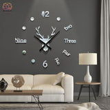 Horloge Murale 3D Déco Maison - L - Argent 30-60cm - Réduction de 45% 16