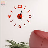 Horloge Murale 3D Déco Maison - C - Rouge 40 cm - Réduction de 45% 12