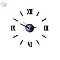 Horloge Murale 3D Déco Maison - H - Noir 50cm - Réduction de 45% 28