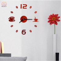 Horloge Murale 3D Déco Maison - E - Rouge 50cm - Réduction de 50% 33