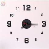 Horloge Murale 3D Déco Maison - D - Noir 40 cm - Réduction de 45% 46