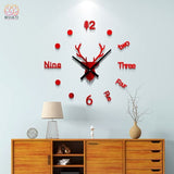 Horloge Murale 3D Déco Maison - L - Rouge 30-60cm - Réduction de 45% 23