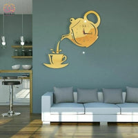 Horloge Murale 3D Déco Maison - K - Or 40x40cm - Réduction de 45% 42