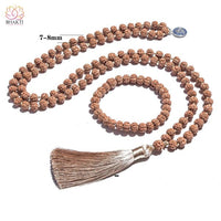 Mala en Rudraksha originale - Collier et bracelet pour méditation yoga bijoux bénis - 7