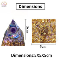Pyramide d’énergie en cristaux naturels pour la méditation et guérison Reiki - 14
