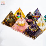 Pyramide d’énergie en cristaux naturels pour la méditation et guérison Reiki - 13