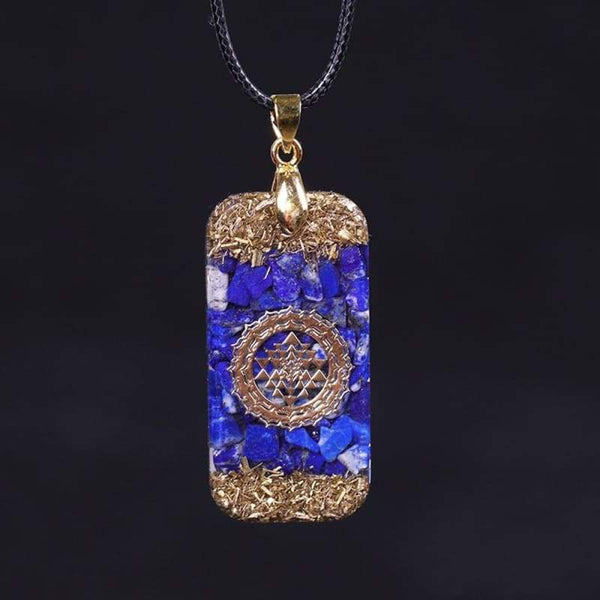 Orgonite Pendentif Energetique - Lapis Lazuli Naturel 1