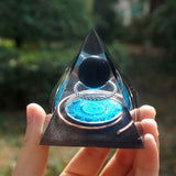 Orgonite Pyramide Obsidienne - Dark Moon - 6cm - Réduction de 25% 2