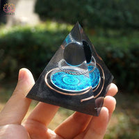 Orgonite Pyramide Obsidienne - Dark Moon - 6cm - Réduction de 25% 3