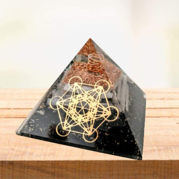 Orgonite Pyramide Protection Cube Metatron Tourmaline Sélénite PREMIUM - Réduction de 30% 1