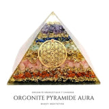 Orgonite Pyramide XL Energétique Aura - 7 Chakras - RAYONNEMENT - Réduction de 45% 1